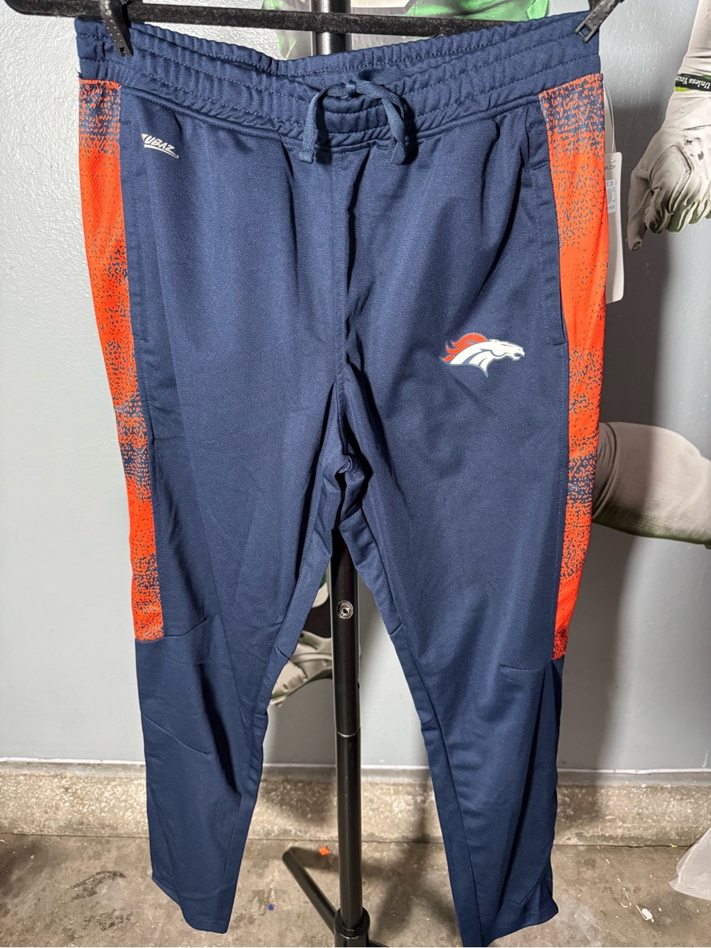 NFL Navy and Orange Men's Team Joggers